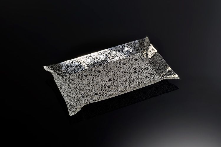 Buy Ace Metal Etched Tray - 33xx2x33 cm Online in Bahrain